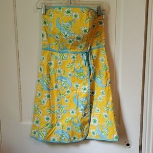Lilly Pulitzer strapless dress